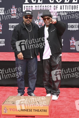 Hand and Footprint Ceremony mit Ice Cube in Los Angeles