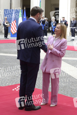 Giorgia Meloni empfängt  JD Vance in Rom