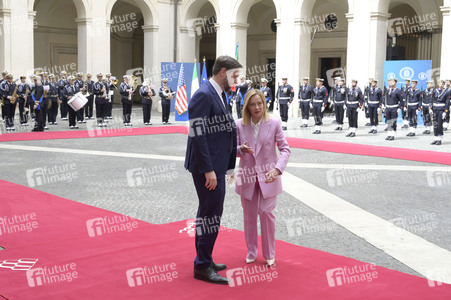 Giorgia Meloni empfängt  JD Vance in Rom