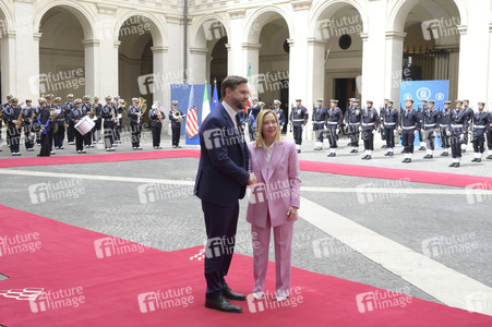 Giorgia Meloni empfängt  JD Vance in Rom