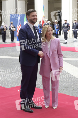 Giorgia Meloni empfängt  JD Vance in Rom