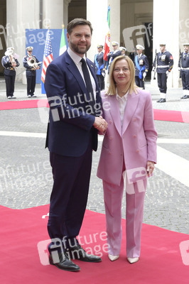 Giorgia Meloni empfängt  JD Vance in Rom