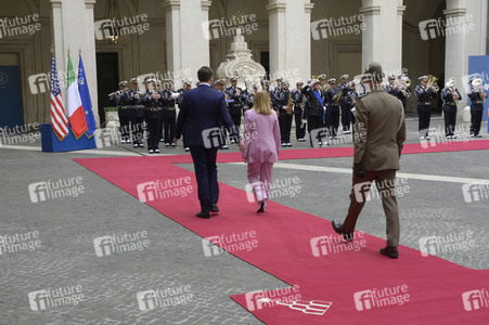 Giorgia Meloni empfängt  JD Vance in Rom