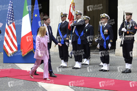 Giorgia Meloni empfängt  JD Vance in Rom