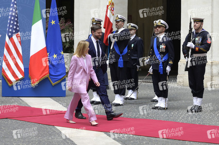 Giorgia Meloni empfängt  JD Vance in Rom