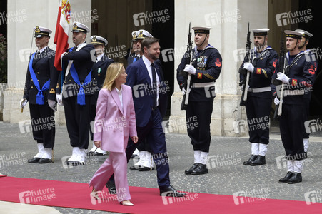 Giorgia Meloni empfängt  JD Vance in Rom