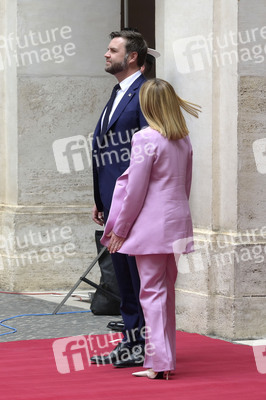 Giorgia Meloni empfängt  JD Vance in Rom