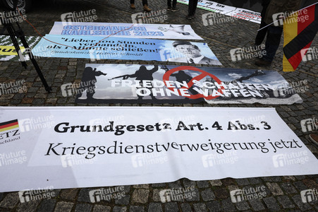 Demonstration 'Friedensprozession' in Dresden