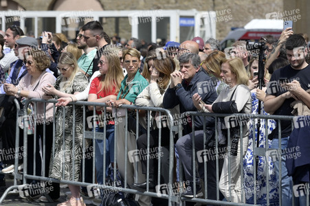 Trauer um Papst Franziskus in Rom