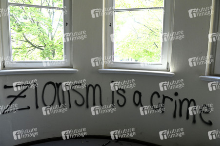 Schäden in Hörsaal der Humboldt-Universität nach propalästinensischen Protesten in Berlin
