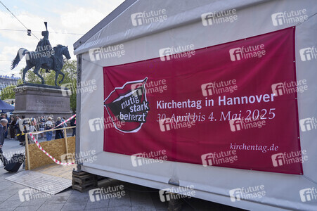 Vorbereitungen zum 39. Evengelischen Kirchentag in Hannover