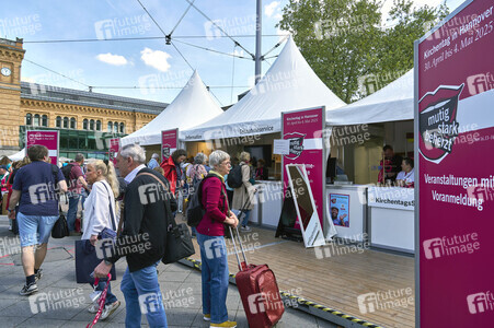 Vorbereitungen zum 39. Evengelischen Kirchentag in Hannover