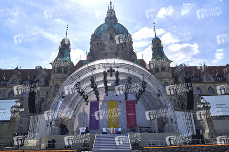 Vorbereitungen zum 39. Evengelischen Kirchentag in Hannover