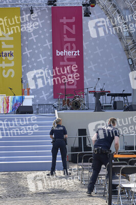 Vorbereitungen zum 39. Evengelischen Kirchentag in Hannover