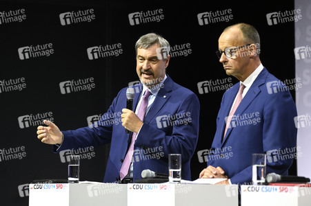 Unterzeichnung des Koalitionsvertrages zwischen CDU, CSU und SPD in Berlin