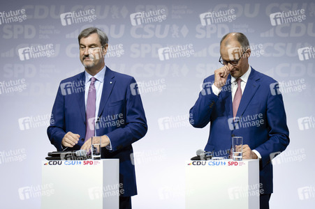 Unterzeichnung des Koalitionsvertrages zwischen CDU, CSU und SPD in Berlin