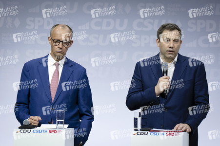 Unterzeichnung des Koalitionsvertrages zwischen CDU, CSU und SPD in Berlin