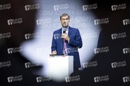 Unterzeichnung des Koalitionsvertrages zwischen CDU, CSU und SPD in Berlin