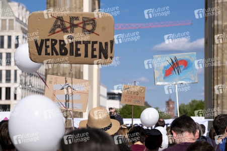 Demonstration für ein AfD-Verbot in Berlin