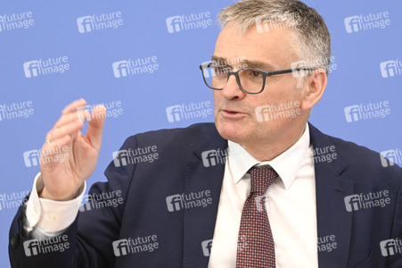 Regierungspressekonferenz in Berlin