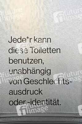 Symbolfoto genderneutrale Toiletten
