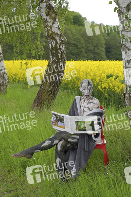 NATURE ART: Rapsbirken / Rapeseed Birches Bodypainting