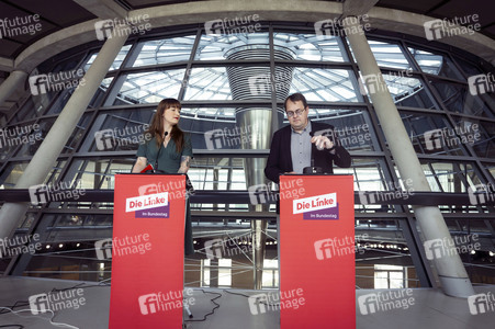 Pressestatement der Partei Die Linke in Berlin