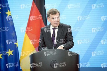 Pressekonferenz des indischen Außenministers und des deutschen Außenministers in Berlin