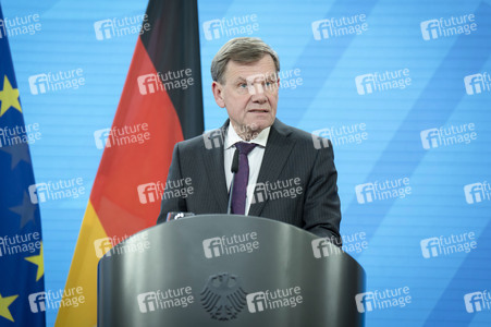 Pressekonferenz des indischen Außenministers und des deutschen Außenministers in Berlin