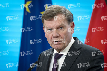 Pressekonferenz des indischen Außenministers und des deutschen Außenministers in Berlin