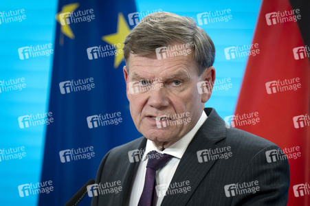 Pressekonferenz des indischen Außenministers und des deutschen Außenministers in Berlin