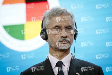 Pressekonferenz des indischen Außenministers und des deutschen Außenministers in Berlin