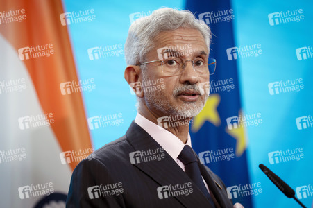 Pressekonferenz des indischen Außenministers und des deutschen Außenministers in Berlin