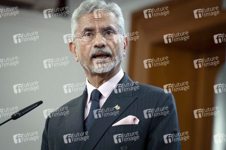 Pressekonferenz des indischen Außenministers und des deutschen Außenministers in Berlin