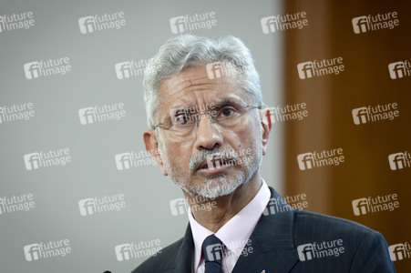 Pressekonferenz des indischen Außenministers und des deutschen Außenministers in Berlin