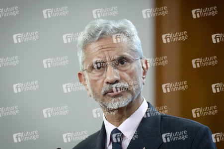 Pressekonferenz des indischen Außenministers und des deutschen Außenministers in Berlin