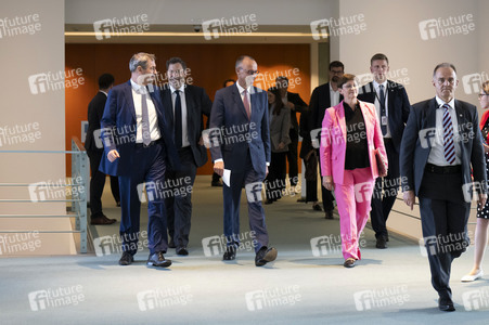 Pressekonferenz nach der ersten Sitzung des Koalitionsausschusses in Berlin