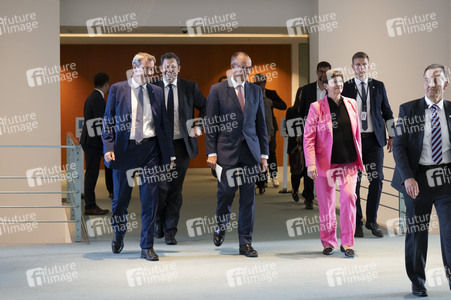 Pressekonferenz nach der ersten Sitzung des Koalitionsausschusses in Berlin