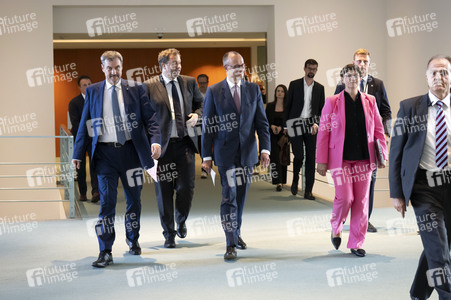 Pressekonferenz nach der ersten Sitzung des Koalitionsausschusses in Berlin