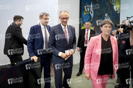 Pressekonferenz nach der ersten Sitzung des Koalitionsausschusses in Berlin