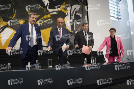 Pressekonferenz nach der ersten Sitzung des Koalitionsausschusses in Berlin