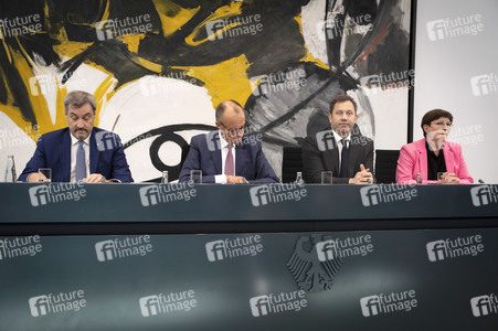 Pressekonferenz nach der ersten Sitzung des Koalitionsausschusses in Berlin