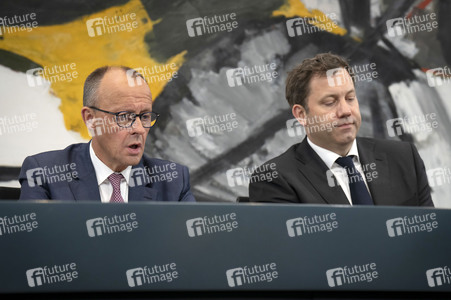 Pressekonferenz nach der ersten Sitzung des Koalitionsausschusses in Berlin