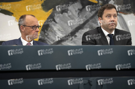 Pressekonferenz nach der ersten Sitzung des Koalitionsausschusses in Berlin