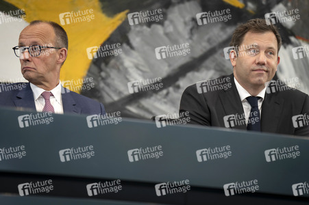 Pressekonferenz nach der ersten Sitzung des Koalitionsausschusses in Berlin