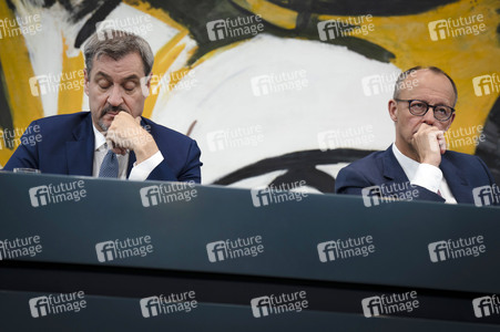 Pressekonferenz nach der ersten Sitzung des Koalitionsausschusses in Berlin