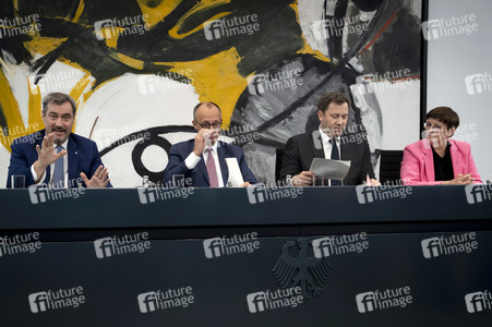Pressekonferenz nach der ersten Sitzung des Koalitionsausschusses in Berlin