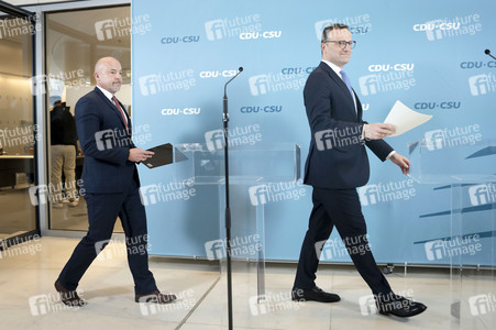 Fraktionssitzung der CDU/CSU-Bundestagsfraktion in Berlin