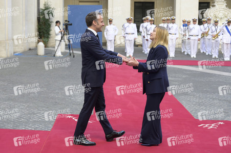 Empfang des Staatspräsidenten der Französischen Republik in Rom