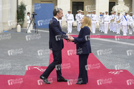 Empfang des Staatspräsidenten der Französischen Republik in Rom